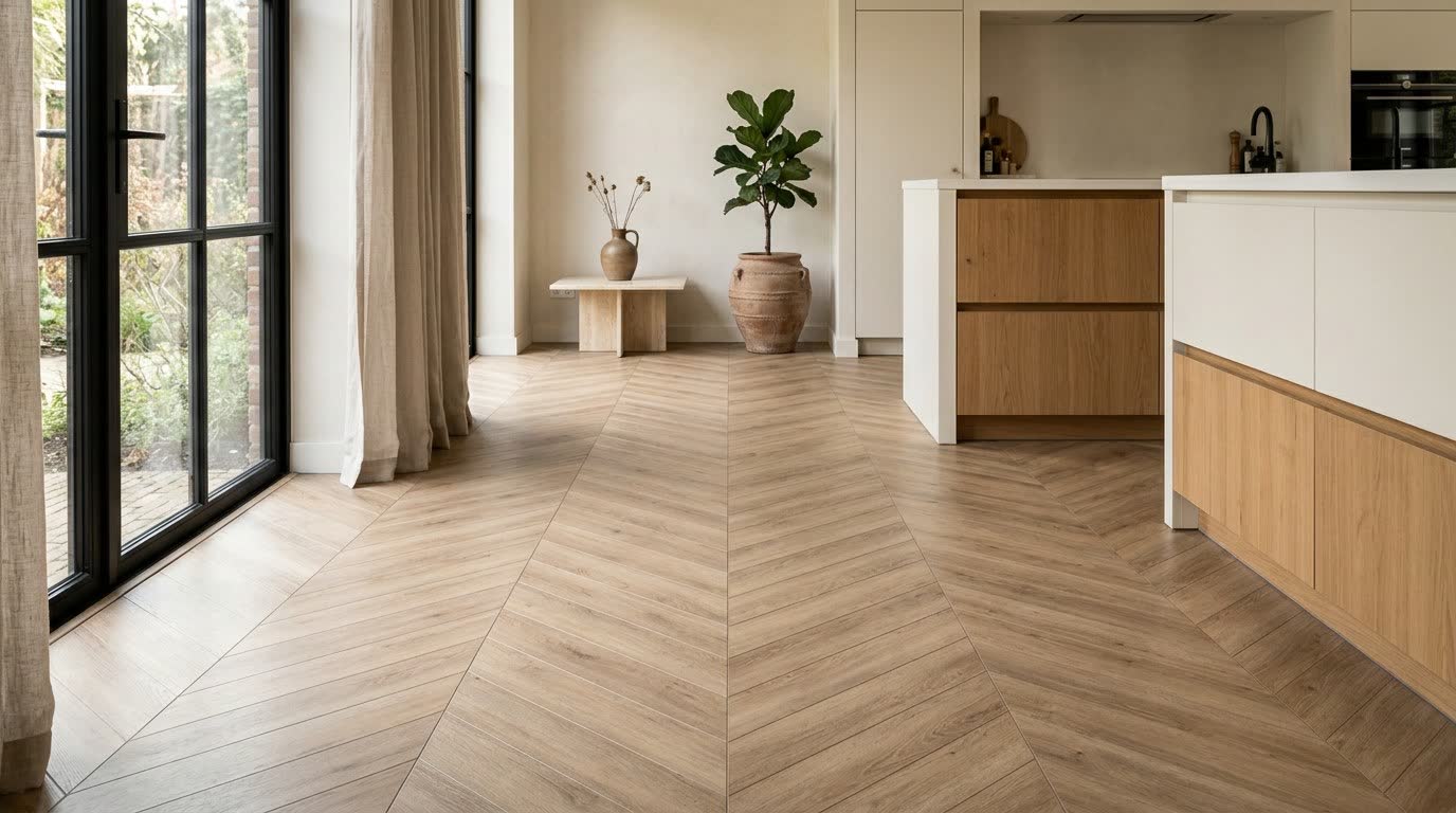 Hongaarse punt PVC — actie vanaf €65,- per m²