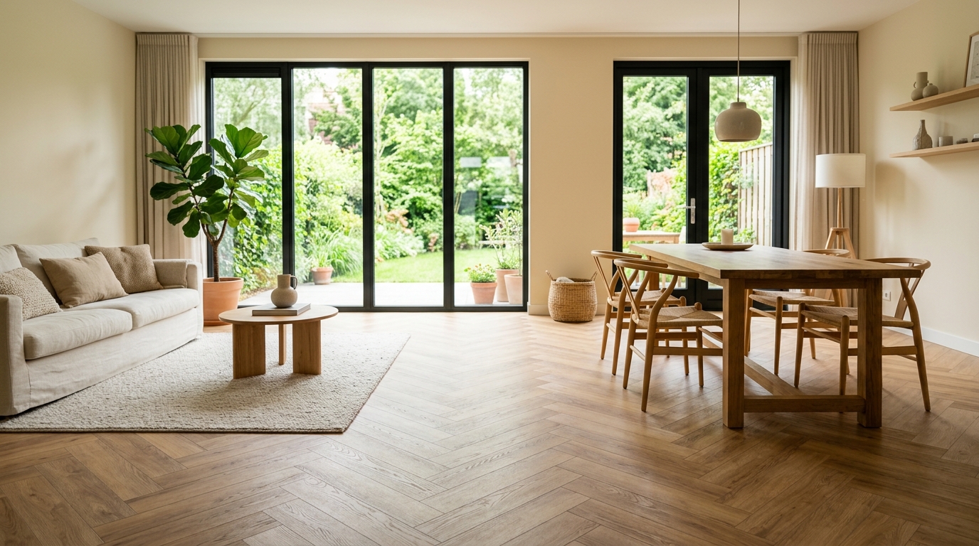 Visgraat PVC — actie vanaf €60,- per m²