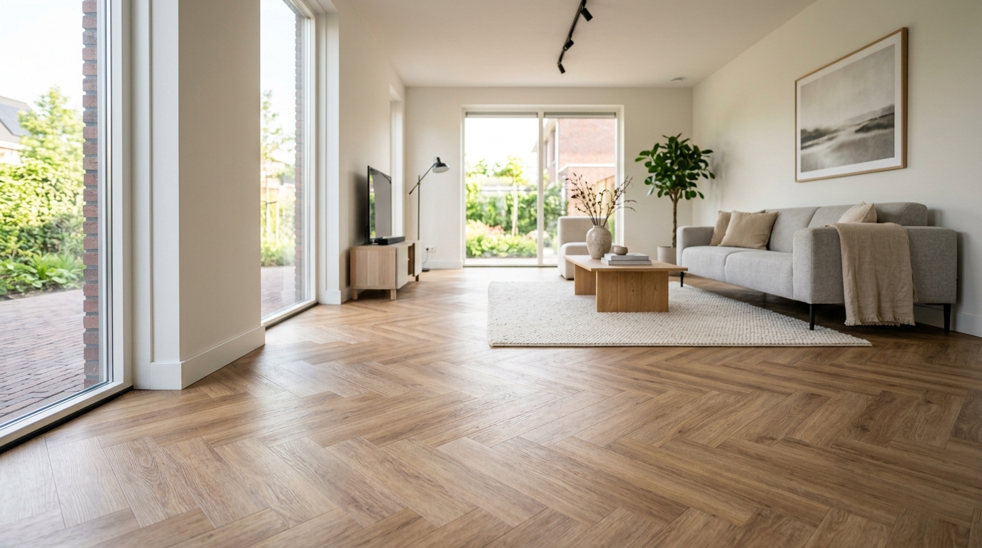 PVC vloer in een moderne woonkamer