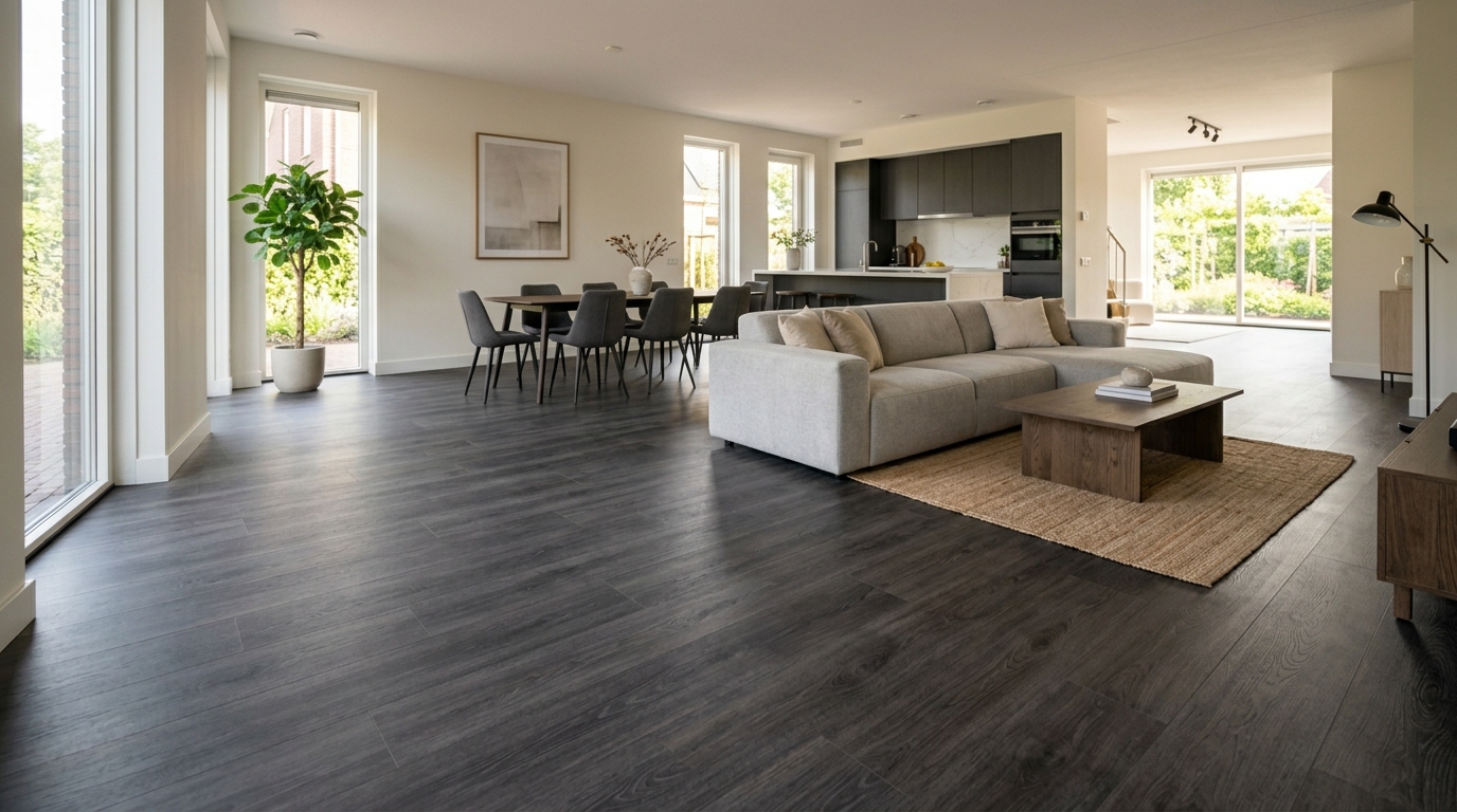 Moderne interieurs met PVC vloeren