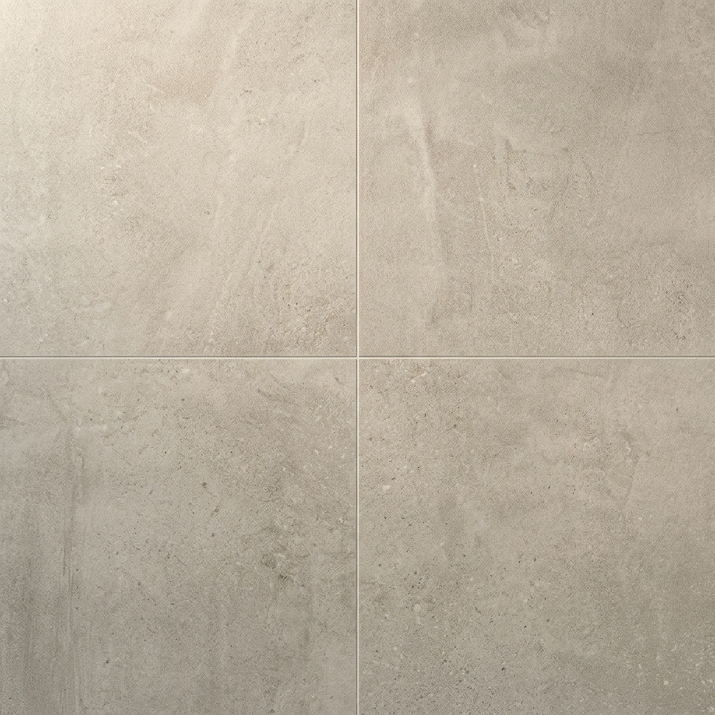 Tegels PVC vloer in detail