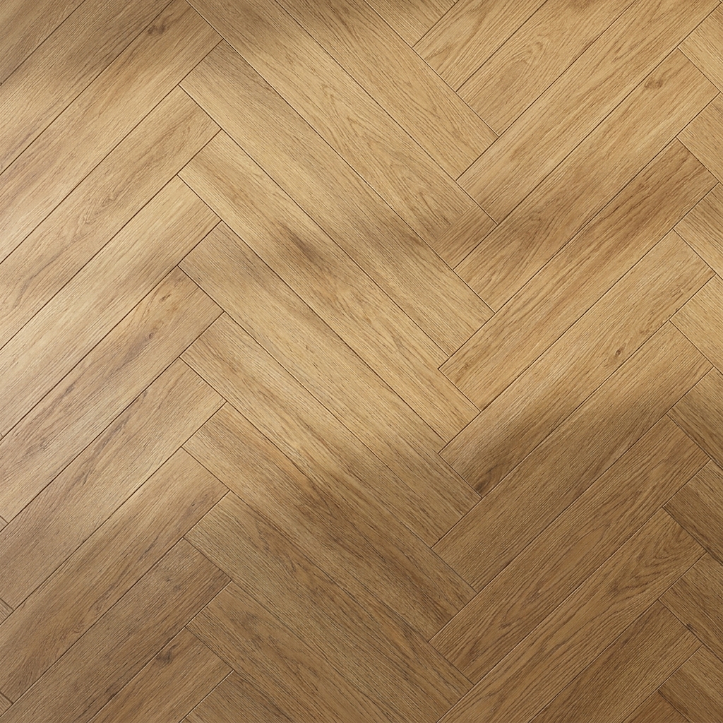 Visgraat PVC vloer in detail