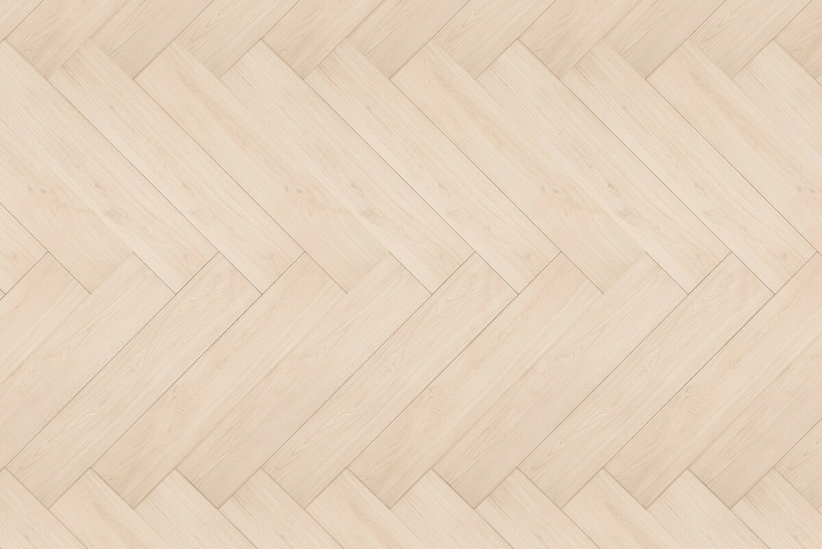 Walvisgraat PVC vloer in een interieur