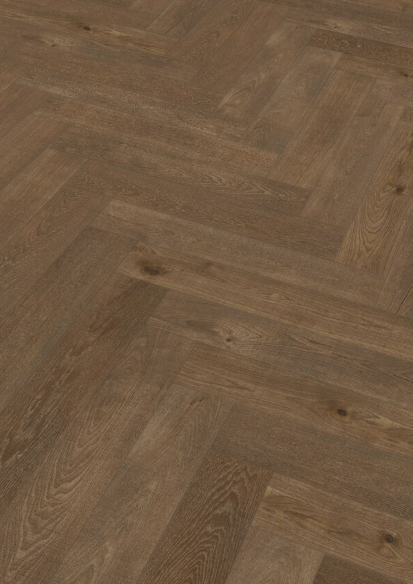 Floer Hybride Hout Visgraat – Warmbruin Eiken — Floer