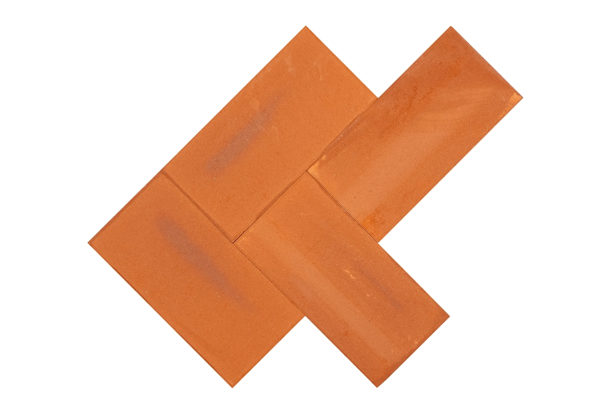 Floer Terracotta Roja Tegel – Visgraat Machinaal — Floer
