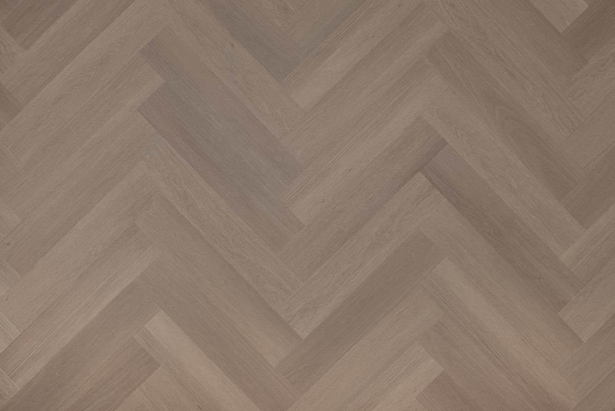 Floer Visgraat PVC – Greige Eiken — Floer