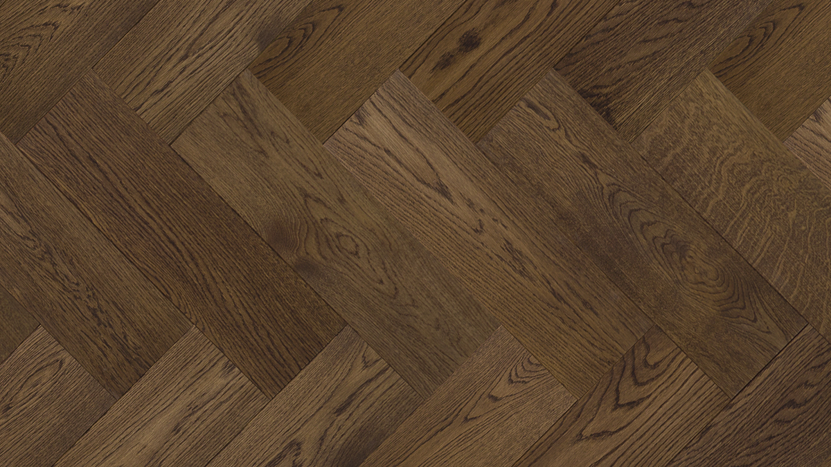 Visgraat Parket Rustiek Eiken Multiplank – Carbon Zwart Geolied — Floer