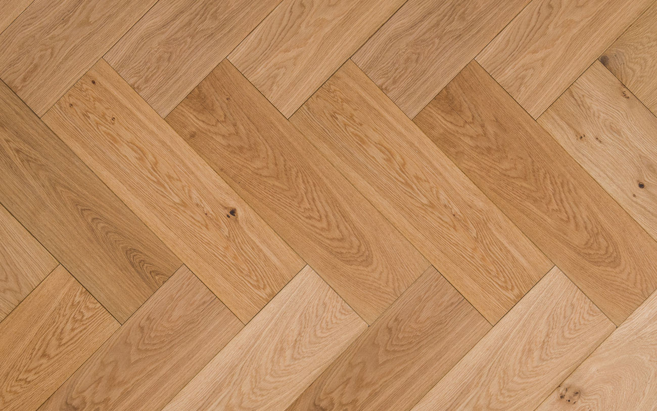 Visgraat Parket Rustiek Eiken Multiplank – Naturel Geolied — Floer